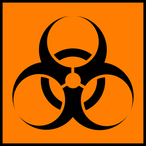 It's important to recognize the biohazard symbol.