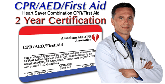 2 Year Certification - Online CPR/AED/First-AidTraining Class - AED