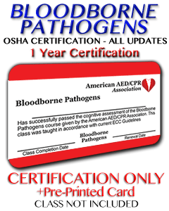 Online OSHA Bloodborne Pathogens Certification