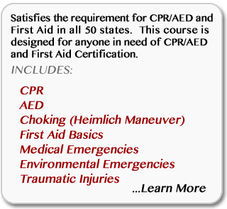 Learn more about online CPR/AED/First-Aid combination certification